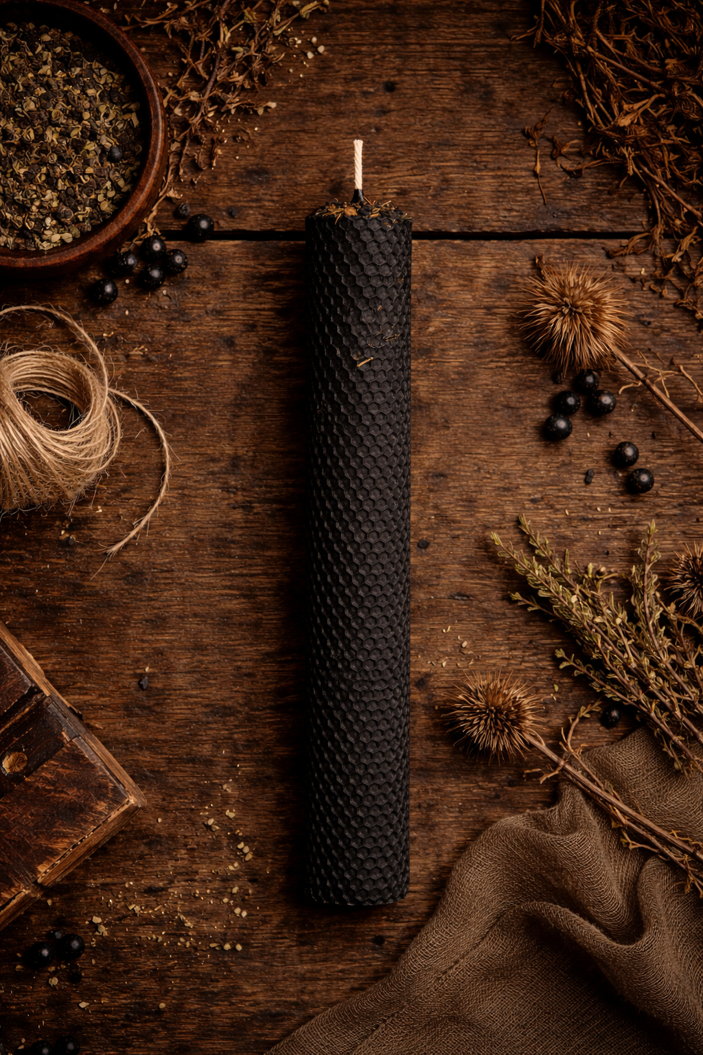 PRÓG świeca z naturalnego wosku pszczelego