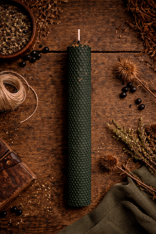 PRZYROST  świeca z naturalnego wosku pszczelego