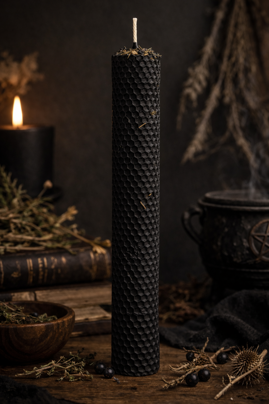 PRÓG świeca z naturalnego wosku pszczelego